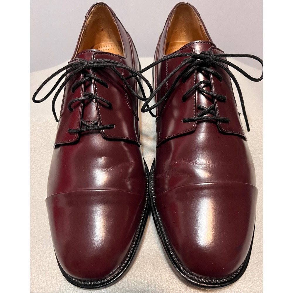 Bostonian Mens Brown Leather Cap Toe Tahoe Dress Shoes 25039 Lace Up Sz 10W